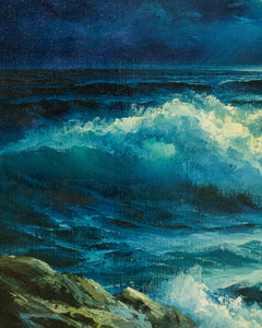 Vintage Waves Seascape