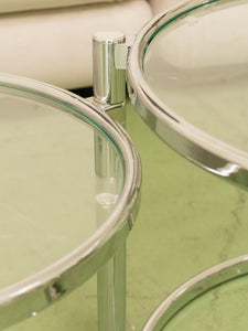 Multi Circle Chrome Table