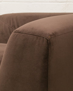 Gianna Loveseat in Chocolate Brown