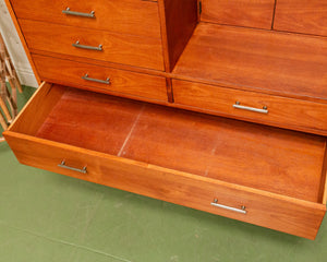 Walnut Valet Chest of Drawers