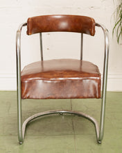 Load image into Gallery viewer, Art Deco Club Chair in Brown
