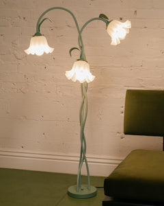 Mint Flower Floor Lamp