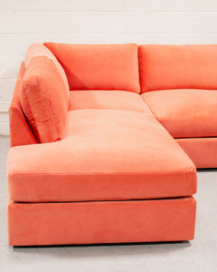 Michonne Sofa in Coral Pink