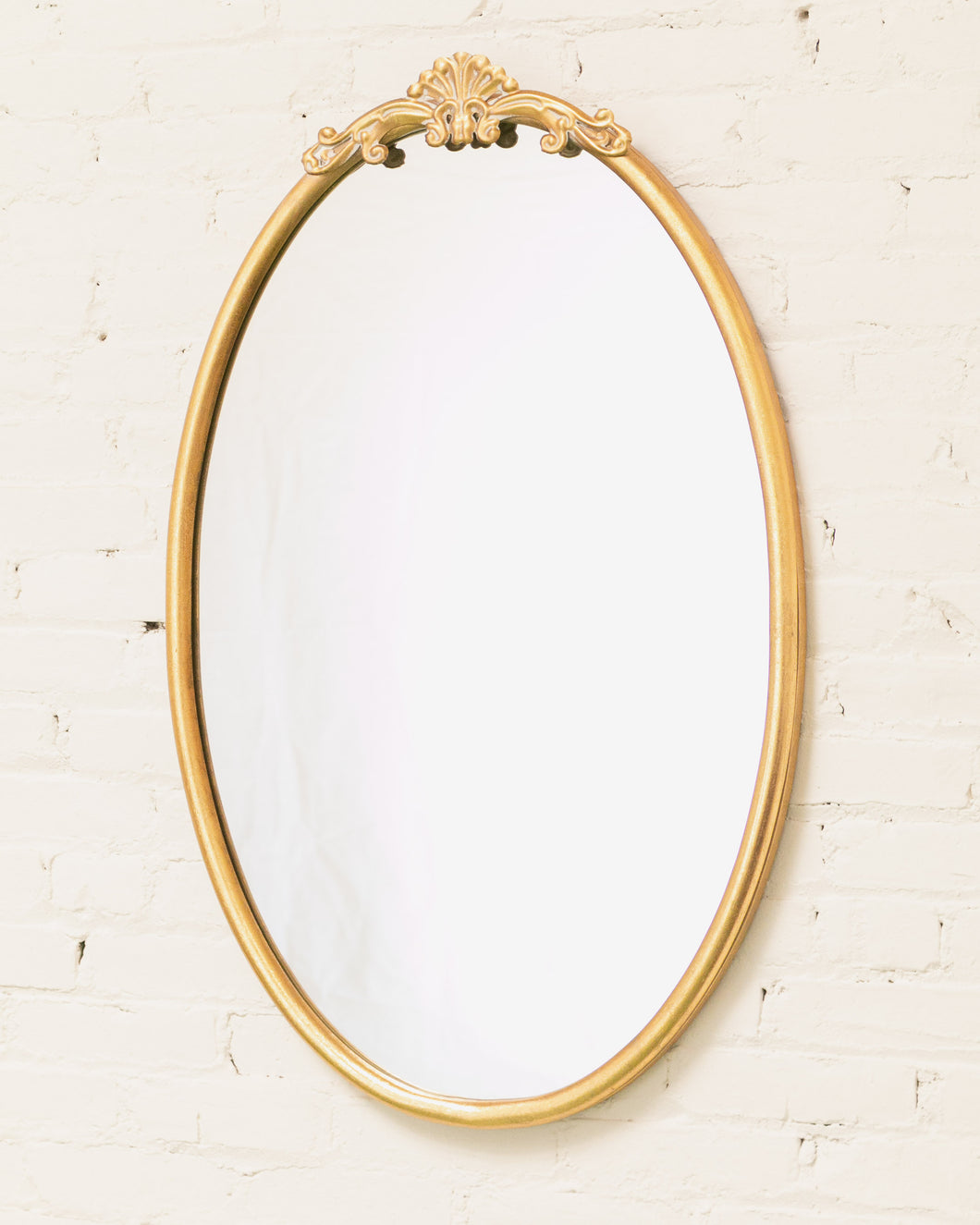 Oval Gold Mirror