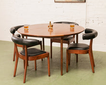 Load image into Gallery viewer, Walnut Vintage Round Dining Table
