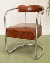 Load image into Gallery viewer, Art Deco Club Chair in Brown
