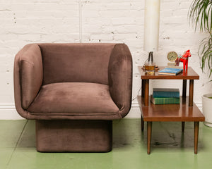 Chocolate Brown Club Armchair