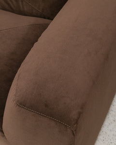 Gianna Loveseat in Chocolate Brown