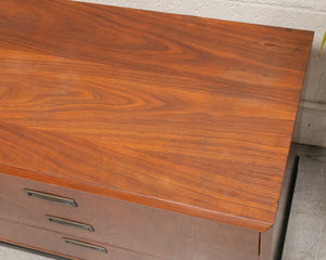 Walnut and Black Lowboy