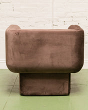 Load image into Gallery viewer, Chocolate Brown Club Armchair
