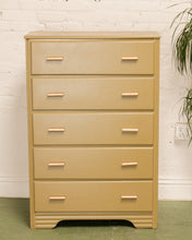 Load image into Gallery viewer, Pea Green Art Deco Highboy
