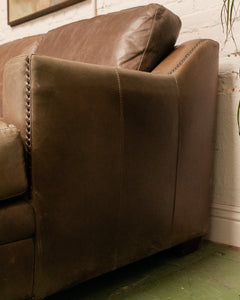 Leather Distressed Sofa