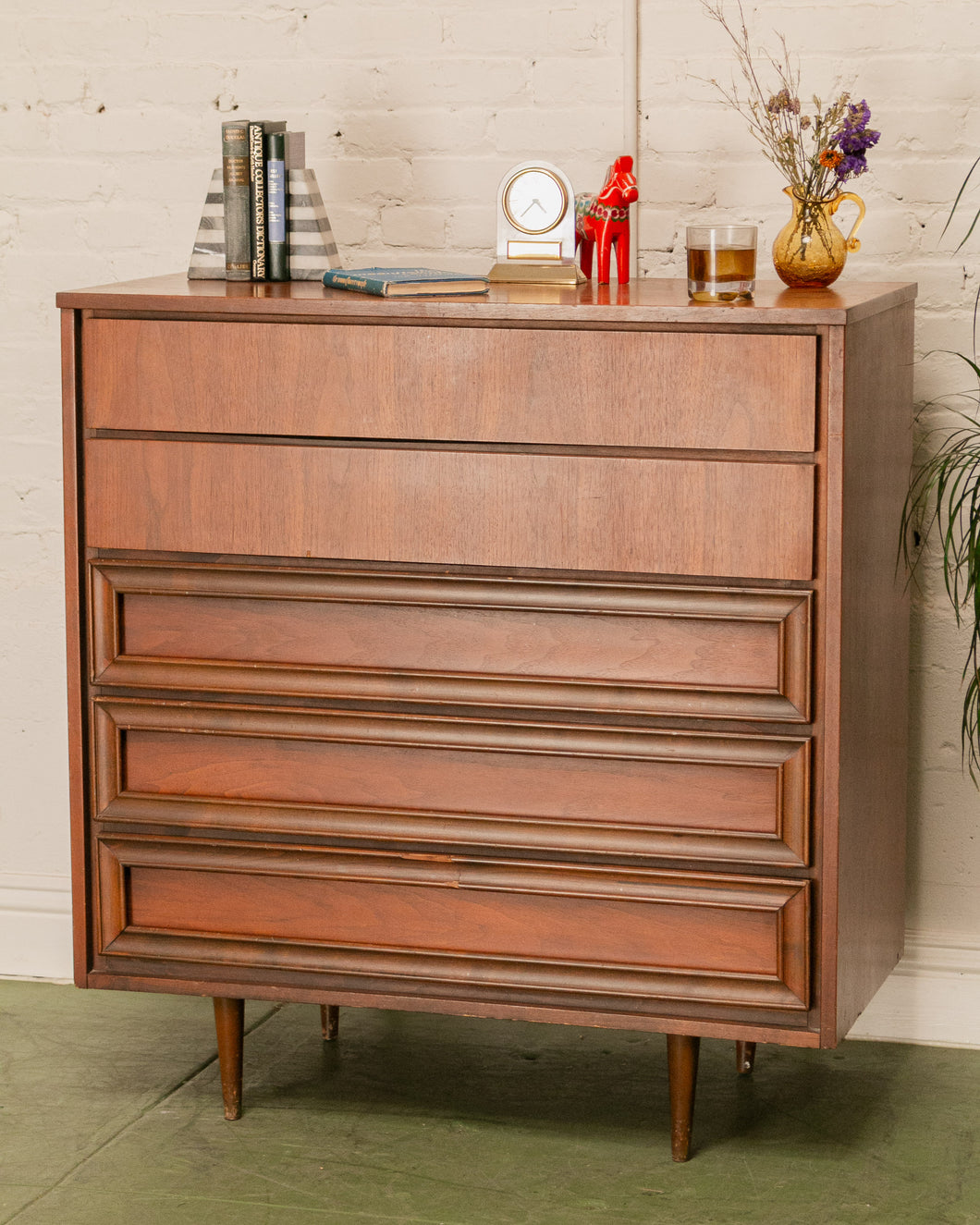 Walnut Framed Highboy