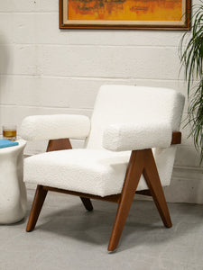 Snowy Lena Armchair