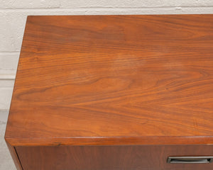 Walnut and Black Lowboy