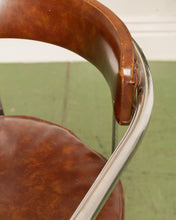 Load image into Gallery viewer, Art Deco Club Chair in Brown
