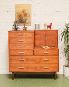 Walnut Valet Chest of Drawers