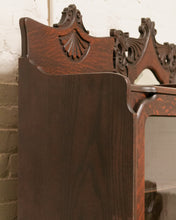 Load image into Gallery viewer, Tiger Oak Victorian Secretary Curio Display
