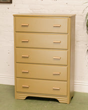 Load image into Gallery viewer, Pea Green Art Deco Highboy
