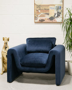 Skylark Navy Blue Chair