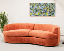 Load image into Gallery viewer, Charlotte Sofa in Rust Velvet
