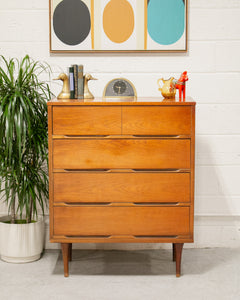 Sleek Walnut  Highboy