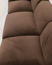 Load image into Gallery viewer, Gianna Sectional 3 Piece in Chocolate Brown
