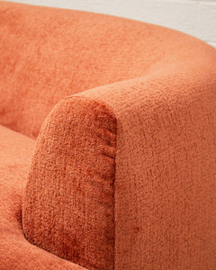 Charlotte Sofa in Rust Velvet