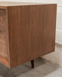 Four Panel Low Profile Scandinavian Credenza