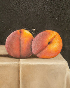 Peach Still Life Oil Painting