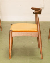 Load image into Gallery viewer, Scandinavian Dining Chair in Gold Velvet
