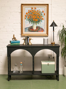 Black Vanity Entry Table