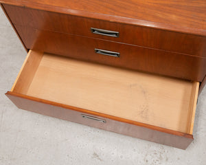 Walnut and Black Lowboy