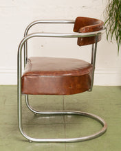 Load image into Gallery viewer, Art Deco Club Chair in Brown
