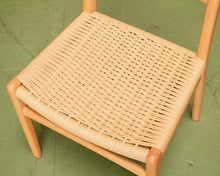 Load image into Gallery viewer, Blonde Woven and Wood Dining Chair
