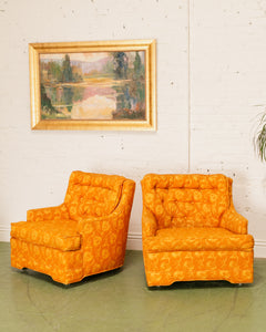 Orange Lounge Chair