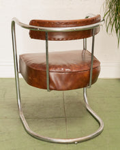 Load image into Gallery viewer, Art Deco Club Chair in Brown
