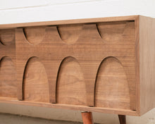 Load image into Gallery viewer, Four Panel Low Profile Scandinavian Credenza
