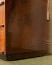 Load image into Gallery viewer, Circa 1930 The Widdicomb Furniture Art Deco Waterfall Edge Burled Walnut Chest of Drawers
