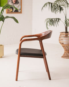 Walnut Sculptural Chair