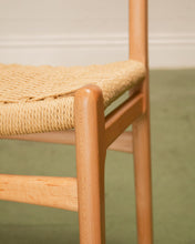 Load image into Gallery viewer, Blonde Woven and Wood Dining Chair
