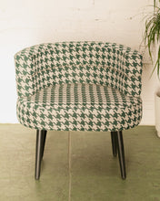 Load image into Gallery viewer, Houndstooth Green Vanity Chair
