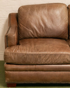 Leather Distressed Sofa