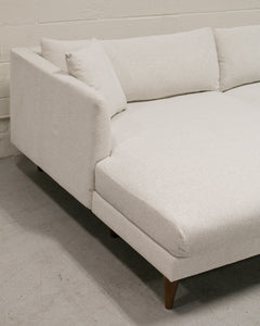 Elisa Oatmeal Sectional Sofa with Chaise