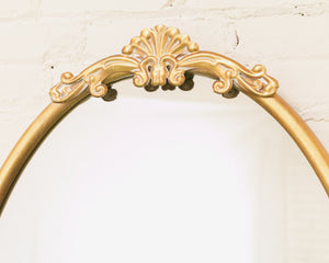 Oval Gold Mirror