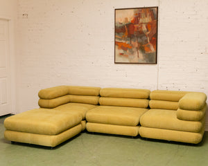 Elodie 4 Piece Modular Sectional in Pistachio Green