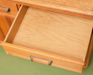 Vintage Oak boho Buffet Sideboard Credenza