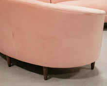 Load image into Gallery viewer, Aria 3 Piece Curved Sofa in Royale Blush
