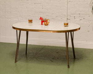 Formica Swirl Dining Table with Leaf