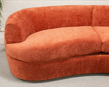 Load image into Gallery viewer, Charlotte Sofa in Rust Velvet
